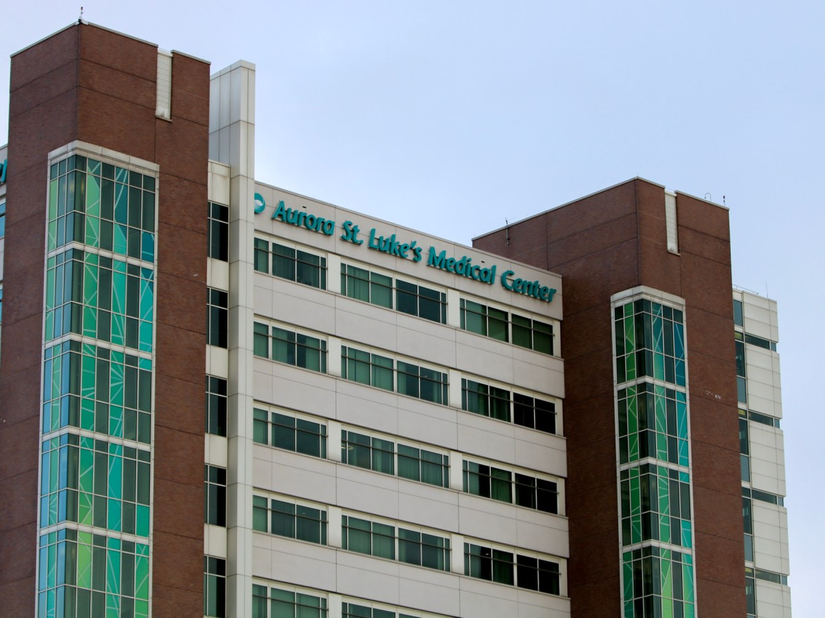 The outside of Aurora St. Luke's Hospital.